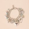 Be Mine Silver Heart Charm Bracelet
