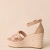 Beachside Dreaming Beige Platform Wedges