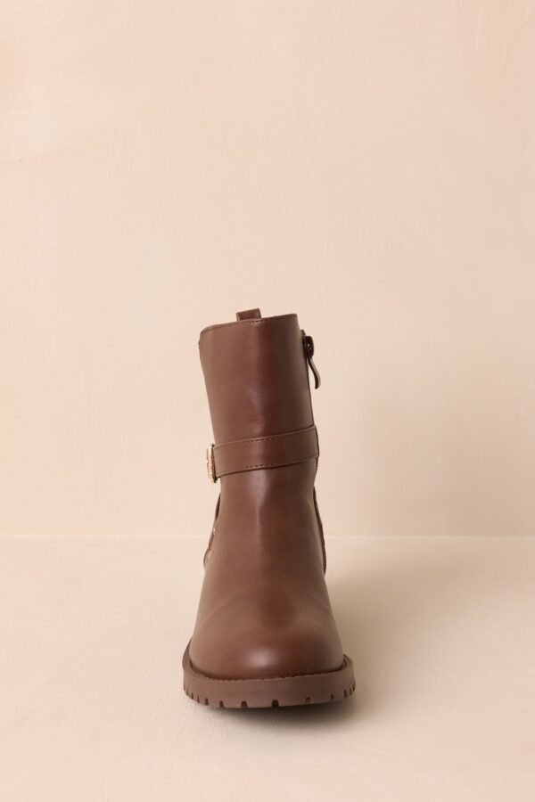Can't Help Myself Chocolate Brown Faux Leather Ankle Boots