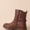 Can't Help Myself Chocolate Brown Faux Leather Ankle Boots