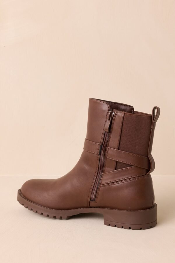 Can't Help Myself Chocolate Brown Faux Leather Ankle Boots