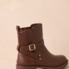 Can't Help Myself Chocolate Brown Faux Leather Ankle Boots