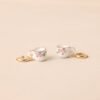 Caf?? On The Corner White Floral Teacup Earrings