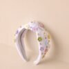 Being Authentic White Floral Bead Knot Headband