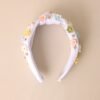 Being Authentic White Floral Bead Knot Headband