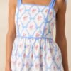 Ballet Recital Cotton Blue Bow Midi Dress
