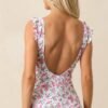 Beachcomber Babe Pink Floral One Piece Swimsuit