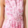 Cara La France Dianthus Pink Floral Cotton Maxi Dress