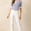 Bayside Brunch Blue Stripe Knit Top