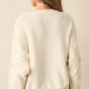 Berry Breeze Ivory Embroidered Sweater