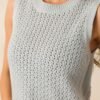 Better Than Ever Sage Green Knit Sleeveless Top