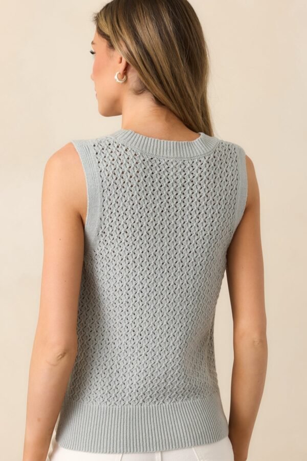 Better Than Ever Sage Green Knit Sleeveless Top