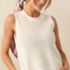 Better Than Ever Ivory Knit Sleeveless Top