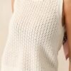 Better Than Ever Ivory Knit Sleeveless Top