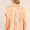 Brighter Than Sunshine Apricot Multi Print Top