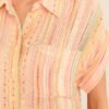 Brighter Than Sunshine Apricot Multi Print Top