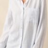 Brighter Days Light Blue Stripe Button Front Top