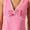 Brunch & Bubbles Pink Tweed Mini Dress