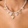 By Your Side Ivory Pearl & Gold Charm Necklace