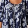 Awaiting Love Cotton Navy Floral Romper