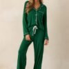 Canopy of Dreams Green Long Sleeve Pajama Top