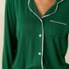 Canopy of Dreams Green Long Sleeve Pajama Top
