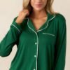Canopy of Dreams Green Long Sleeve Pajama Top