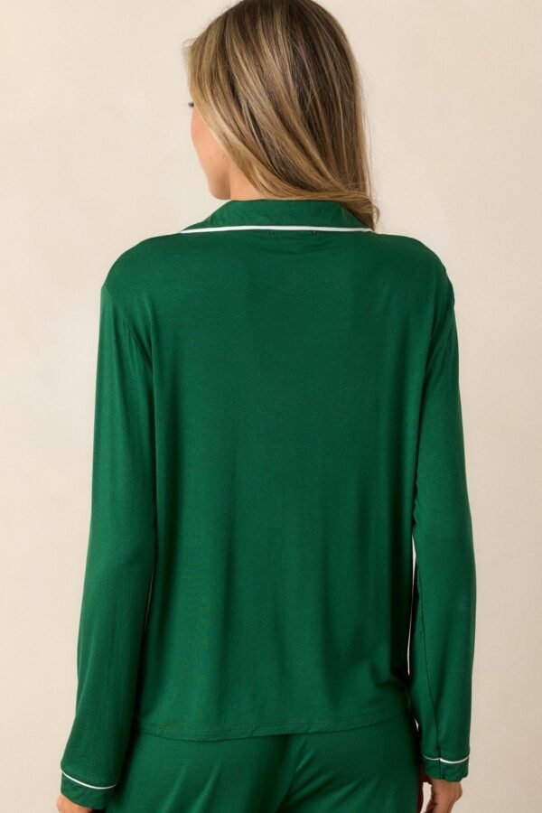 Canopy of Dreams Green Long Sleeve Pajama Top