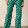 Beyond the Horizon Green Fleur De Lis Pajama Pants