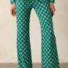 Beyond the Horizon Green Fleur De Lis Pajama Pants