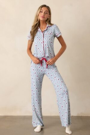 Baby It's Cold Outside Light Blue Pajama Pants
