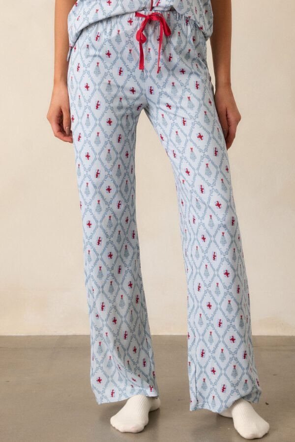 Baby It's Cold Outside Light Blue Pajama Pants