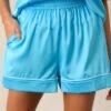Bedtime Bliss Sky Blue Pajama Shorts