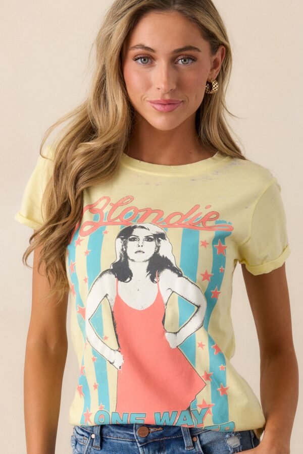 Blondie One Way Or Another Light Yellow Tee