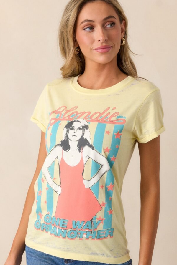 Blondie One Way Or Another Light Yellow Tee