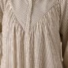 Call You Later Ivory Stripe Long Sleeve Mini Dress