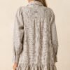 Call You Later Ivory Stripe Long Sleeve Mini Dress