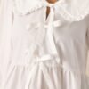 Calm Reflections Cotton Ivory Blouse