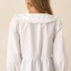 Calm Reflections Cotton Ivory Blouse