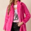 Breath of Fresh Air Hot Pink Faux Fur Coat