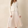 Between The Lines Ivory Waffle Knit Cardigan