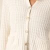 Between The Lines Ivory Waffle Knit Cardigan