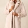 Breath of Fresh Air Oatmeal Faux Fur Coat