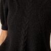 Beneath The Canopy Black Puff Sleeve Sweater