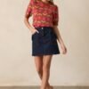 Blooming Breezes Cinnamon Floral Short Sleeve Sweater