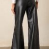 Back And Better Black Faux Leather Pants