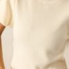 Busy Morning Ivory Short Sleeve Knit Top