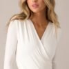 Center Of Attention White Bodysuit