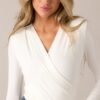 Center Of Attention White Bodysuit