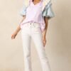 Boat Ride Pink Multi Stripe Blouse